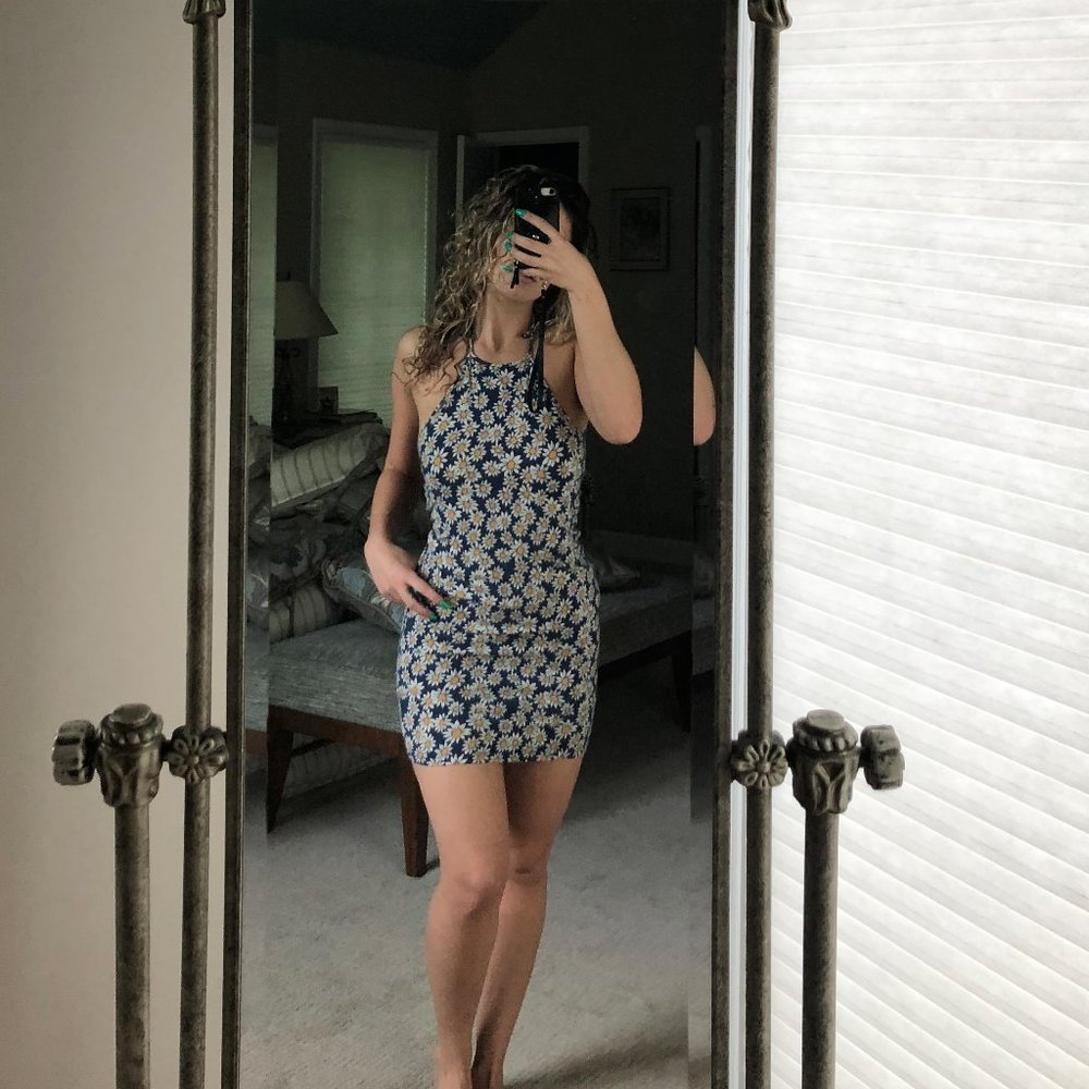 Adorable Sunflower Bodycon Dress